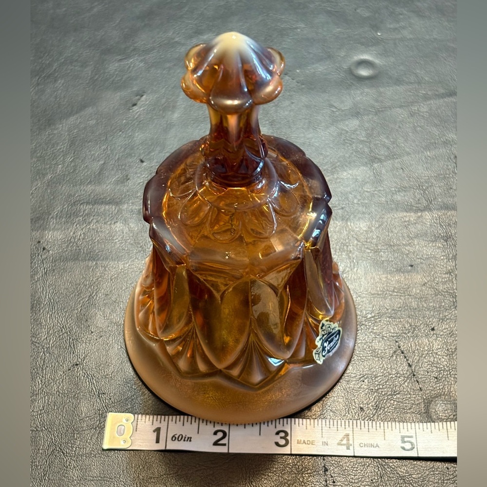 Vintage Fenton Cameo Amber to ombré shade - Picture 5 of 6